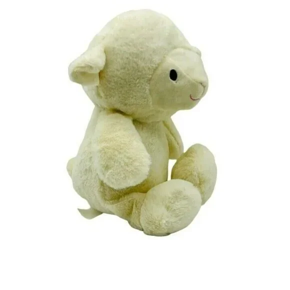 Kellytoy White Lamb Rattle Plush Crinkle Ears Cream Stuffed Animal Easter 11” - Picture 3 of 10